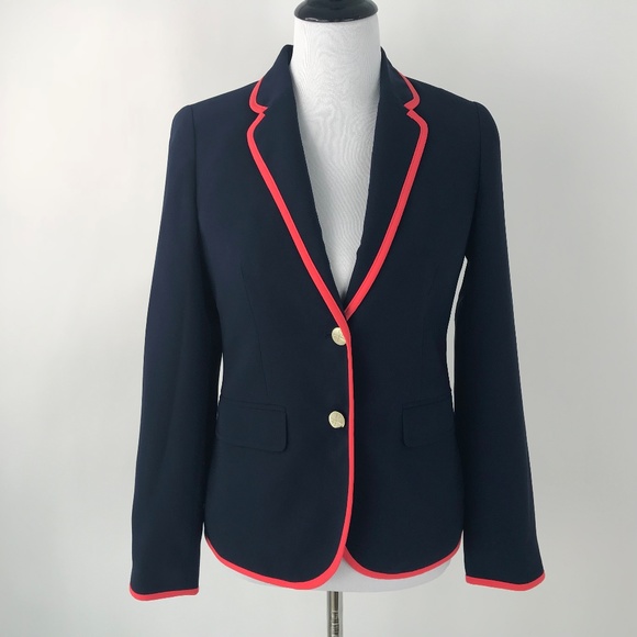 Tommy Hilfiger Jackets & Blazers - Tommy Hilfiger | Navy & Red Piped Blazer